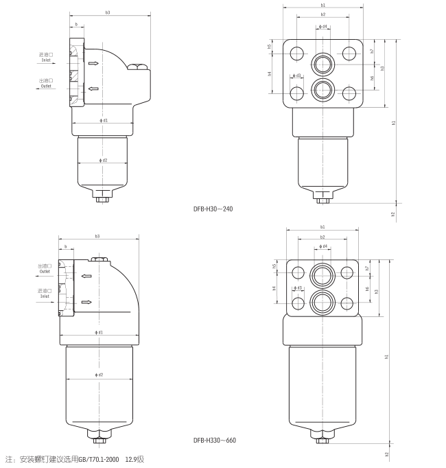 DFB系列高压板式过滤器DFB-H30X※C (图1) DFB系列高压板式过滤器DFB-H30X※C (图1)